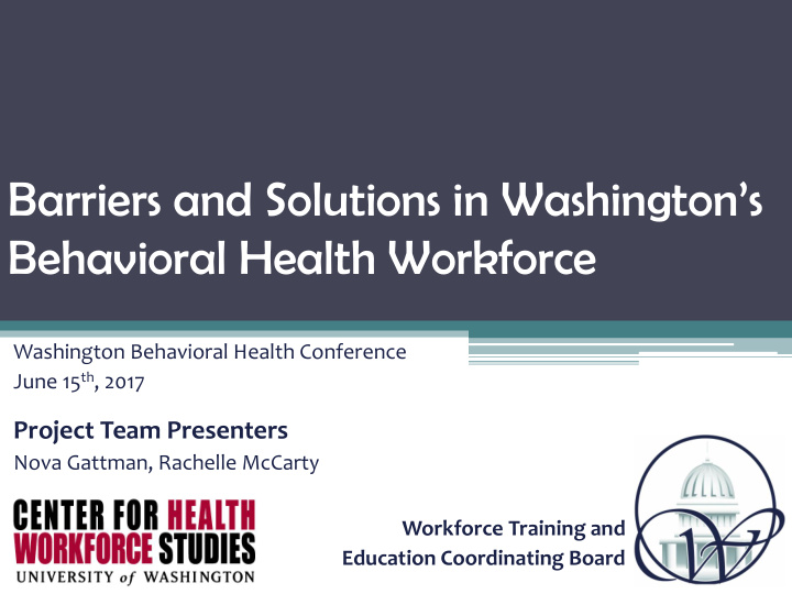 behavioral health workforce