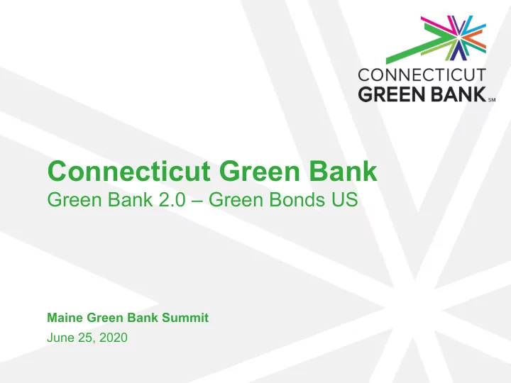 connecticut green bank