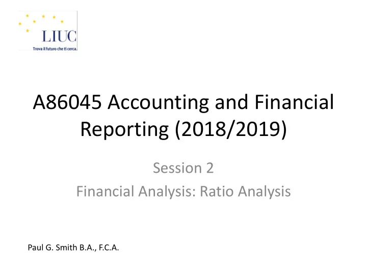 a86045 accounting and financial reporting 2018 2019