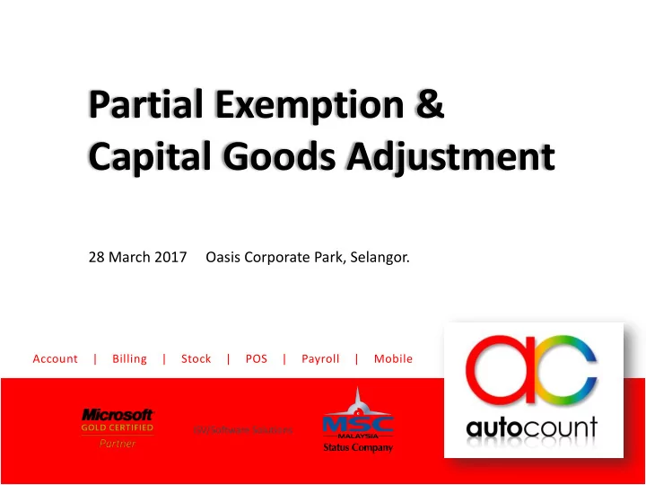 partial exemption