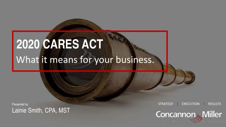 2020 cares act