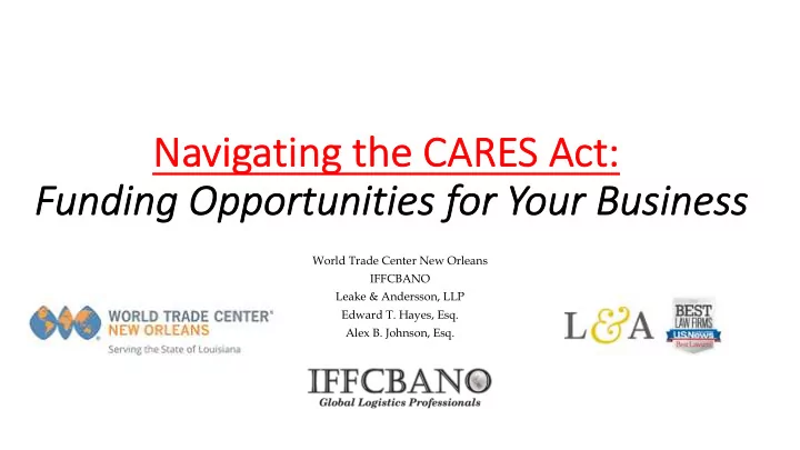 na navig igating t ing the c he cares a s act ct funding