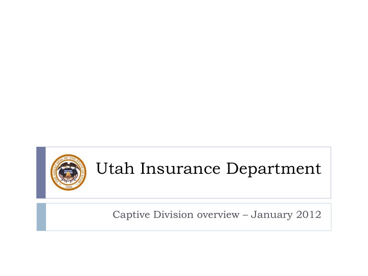 utah insurance department