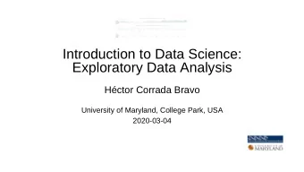 Introduction to Data Science: x (1) x 1 x 2 x ( n )   x i  n        1  1    Size: size