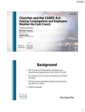 4/2/2020  Richard R. Hammar  Charlie Cutler          1  4/2/2020