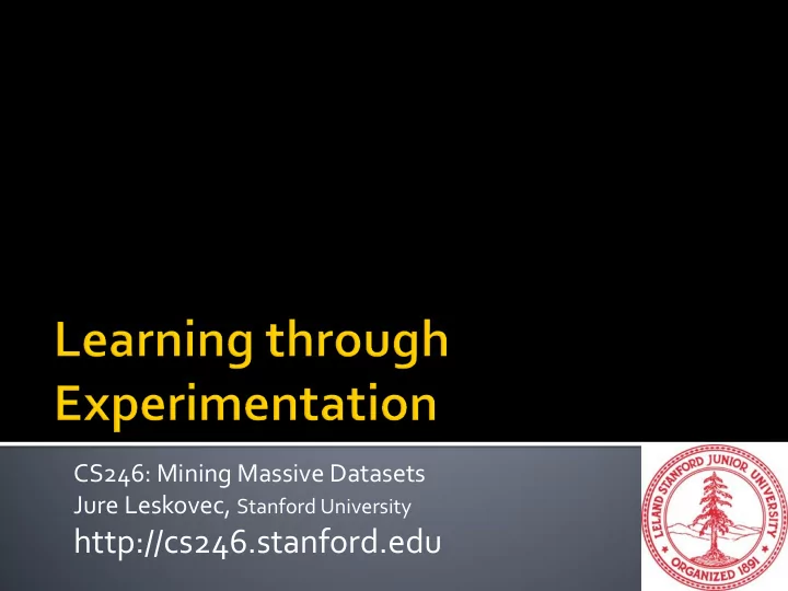 http cs246 stanford edu