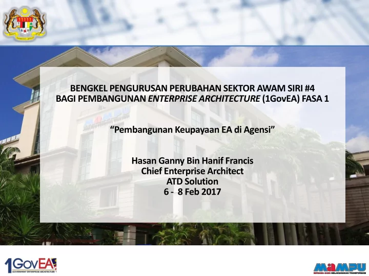 chief enterprise architect