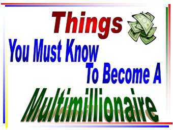 If You Ever Intend To Make  Real Money  You Must First Put Yourself  In A Position To Do