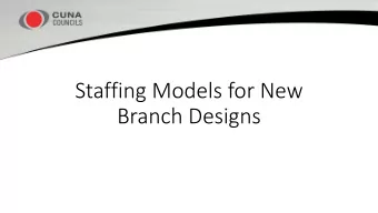 Staffing Models for New  Branch Designs  Meet Your Speakers  Jamie L. Eads  Jim Pack  Thomas