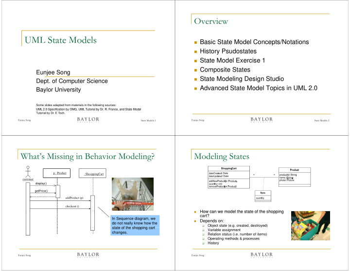 uml state models u state ode s