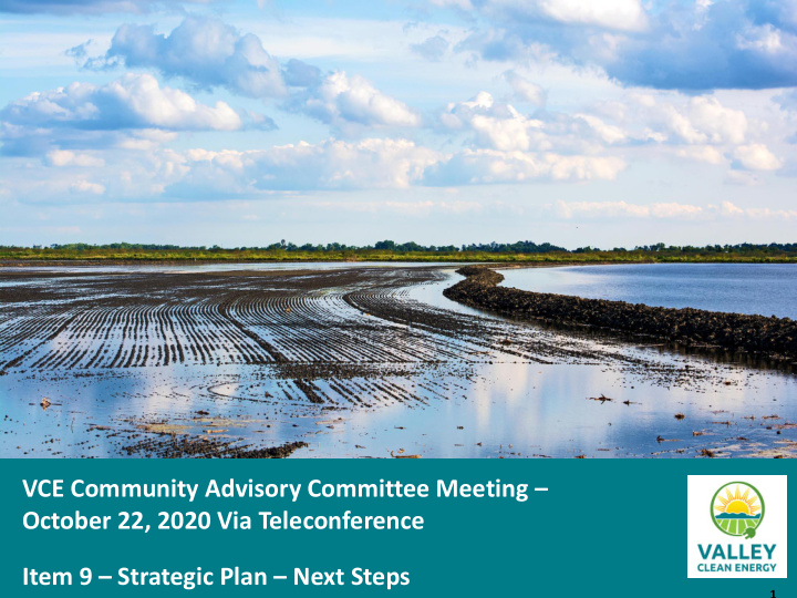 vce community advisory committee meeting october 22 2020