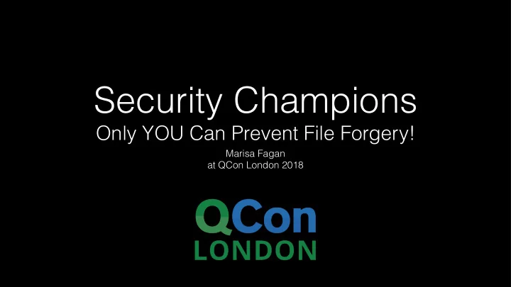 security champions