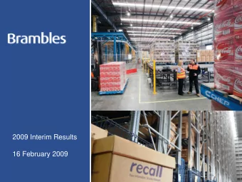 16 February 2009  2009 Interim Results  Mike Ihlein  Chief Executive Officer  Delivering revenue