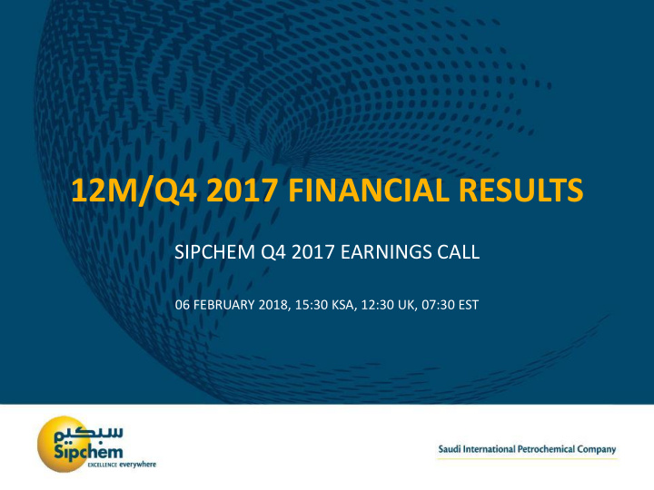 12m q4 2017 financial results