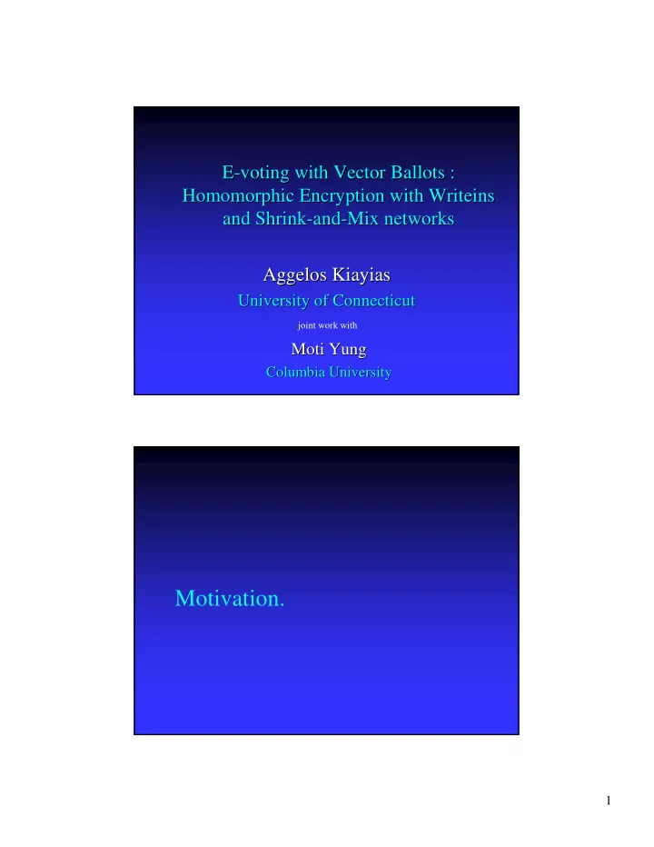 motivation