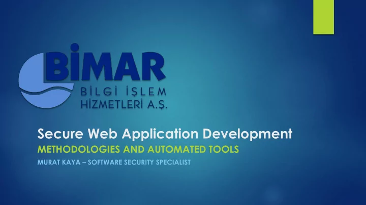 secure web application development