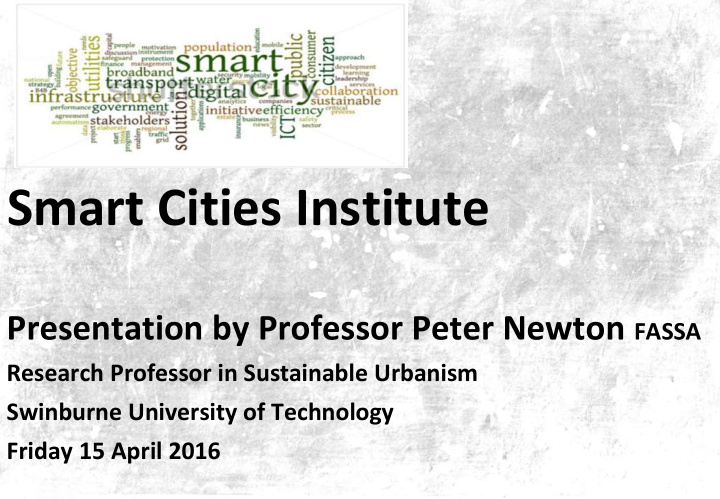 smart cities institute