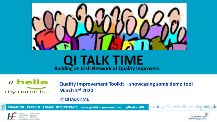 quality improvement toolkit showcasing some demo tool