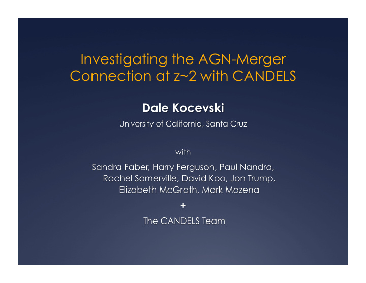investigating the agn merger connection at z 2 with
