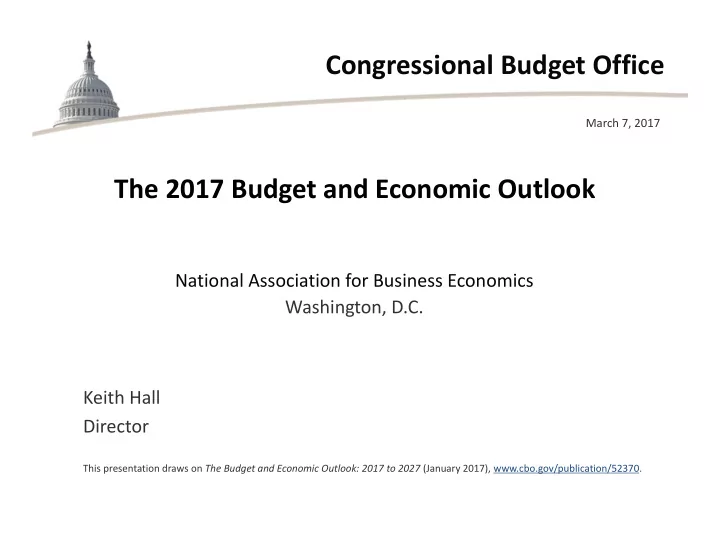 congressional budget office