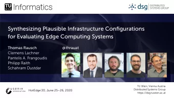 S  y  n  t  h  e  s  i  z  i  n  g  P  l  a  u  s  i  b  l  e  I  n  f  r  a  s  t  r  u  c  t  u