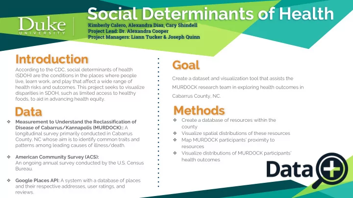 social determinants of health