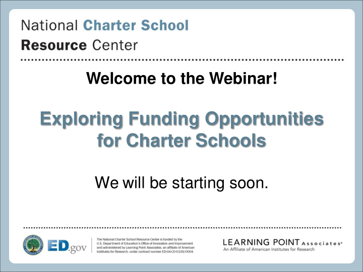 exploring funding opportunities for charter schools