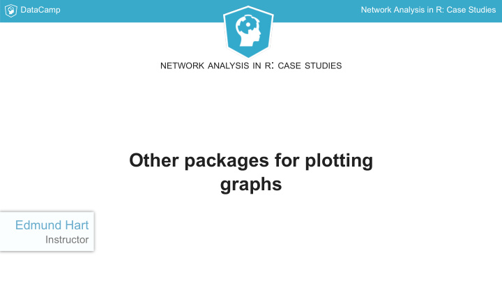 other packages for plotting graphs