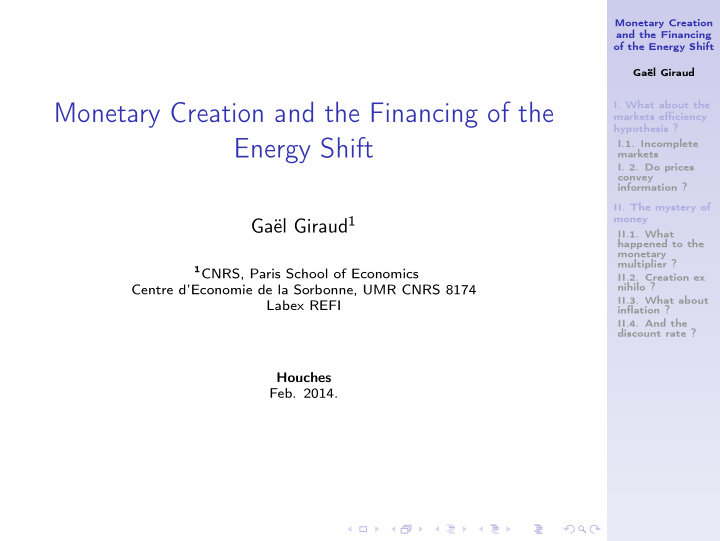monetary creation and the financing of the