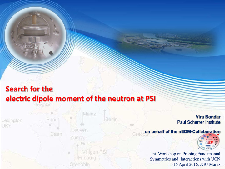 search for the electric dipole moment of the neutron at