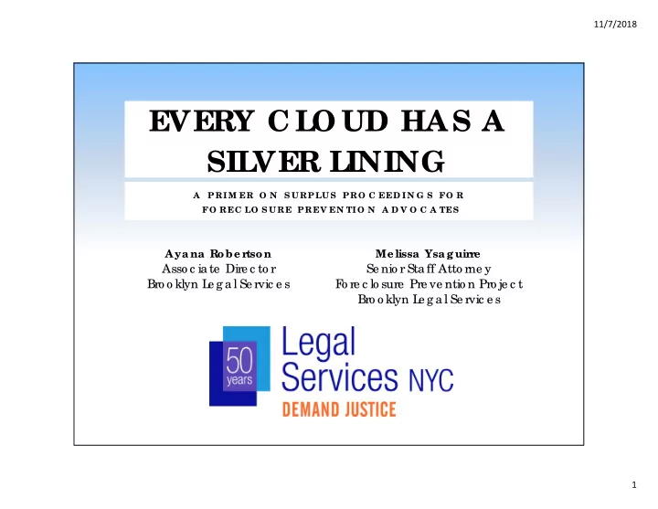 every c l o ud ha s a sil ver l ining
