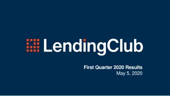 First Quarter 2020 Results  May 5, 2020  Disclaimer  Some of the statements above, including