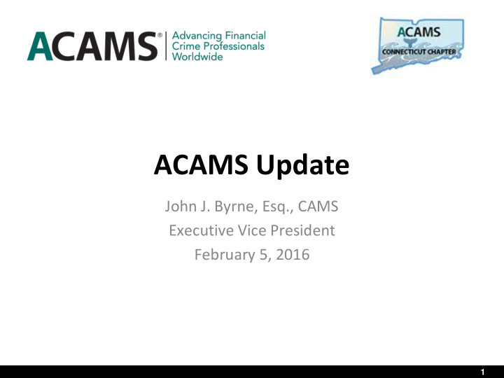acams update