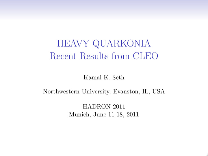 heavy quarkonia recent results from cleo