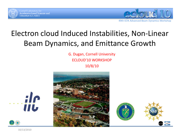 electron cloud induced instabilities non linear beam