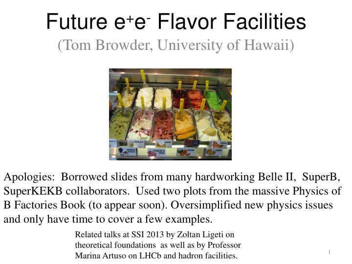 future e e flavor facilities