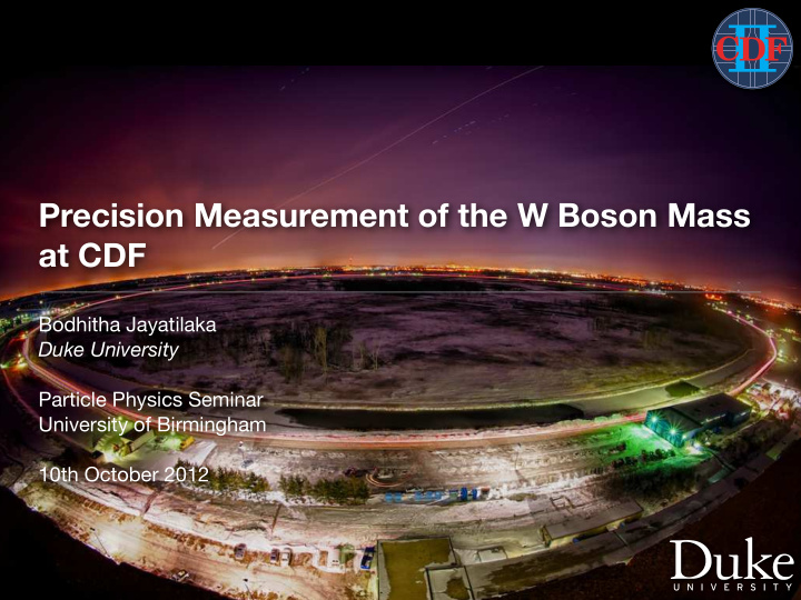 precision measurement of the w boson mass at cdf
