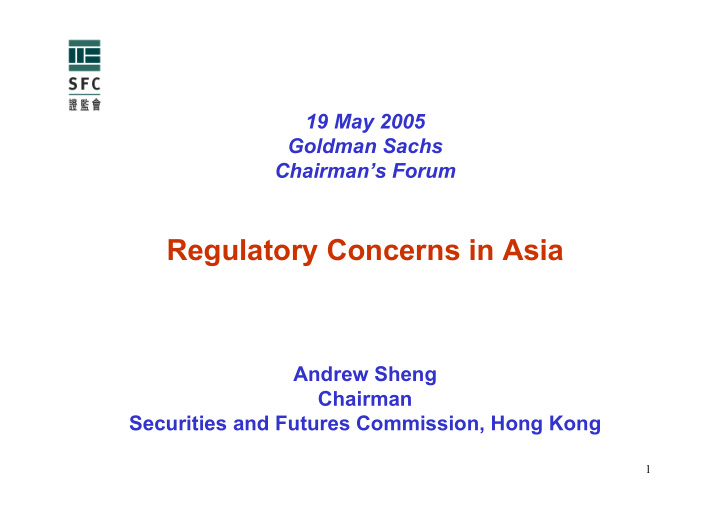 regulatory concerns in asia