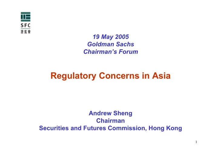 regulatory concerns in asia