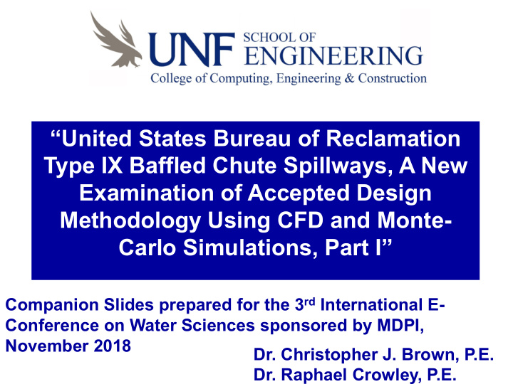 united states bureau of reclamation type ix baffled chute