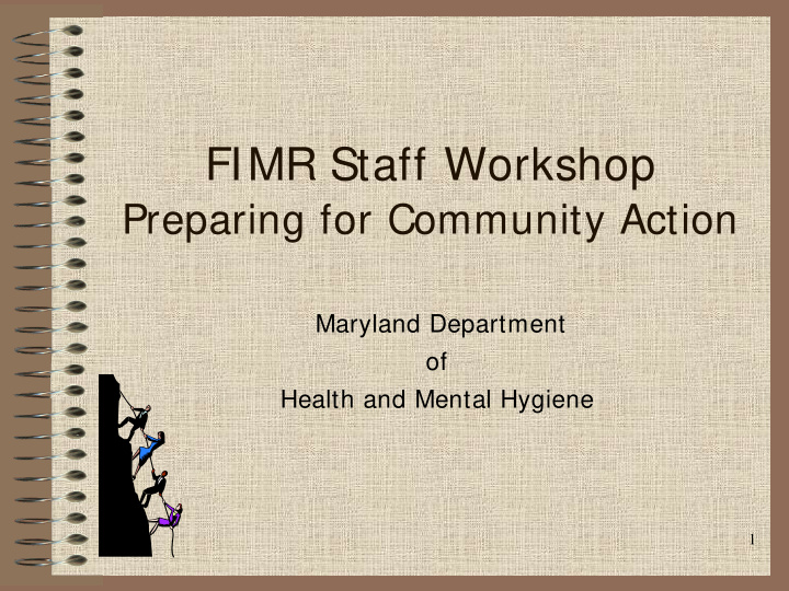 fimr staff workshop