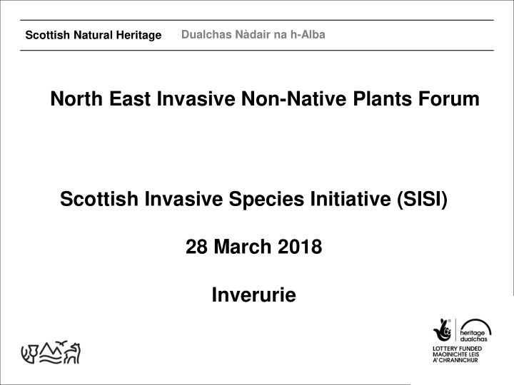 scottish invasive species initiative sisi