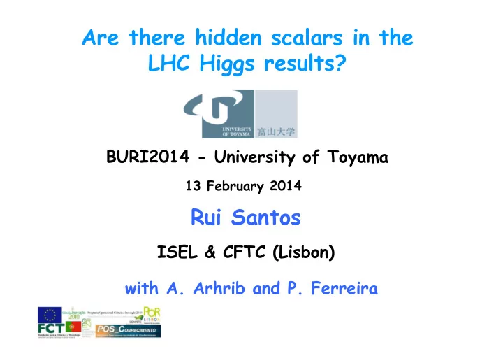 are there hidden scalars in the lhc higgs results