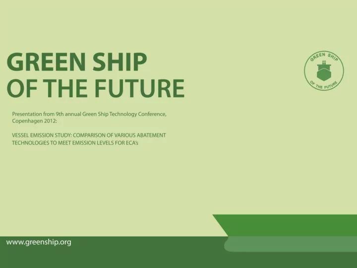 p org green shi ship of t he fut ut ur ure w w w gr