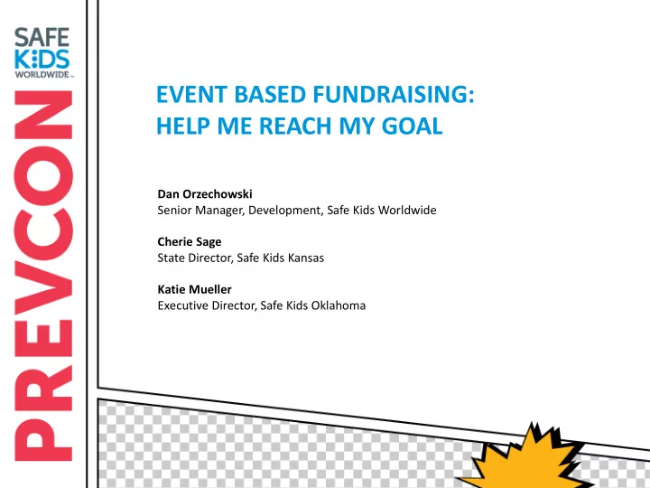event based fundraising help me reach my goal
