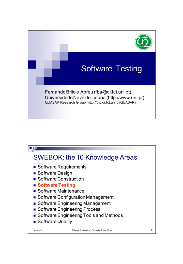 software testing