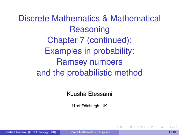 discrete mathematics mathematical reasoning chapter 7