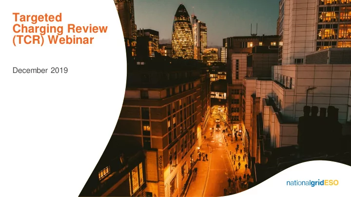 charging review tcr webinar