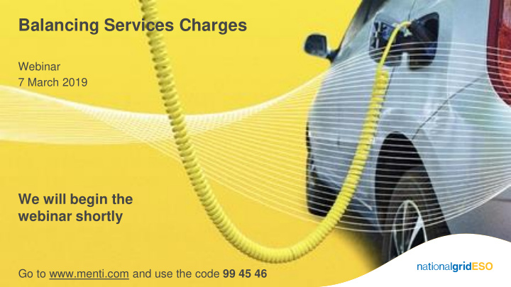 balancing services charges