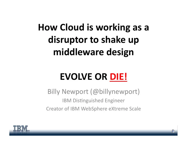 how cloud is working as a disruptor to shake up